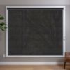 Black Roller Shades in room