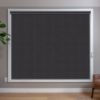 Black Roller Shades in room