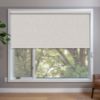 Beige Roller Shades in window