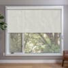 Beige Roller Shades in window