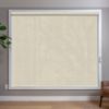 Light Brown Roller Shades in room