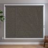 Dark Roller Shades in room