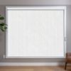 White/Off-White Roller Shades in room