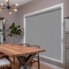 Grey Roller Shades in hall