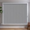 Grey Roller Shades in room