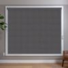 Grey Roller Shades in room