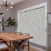 Grey Roller Shades in hall