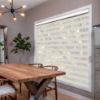 Beige zebra blinds in hall
