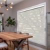 Beige zebra blinds in hall