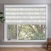 Grey Zebra blinds in window