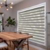 Grey/Silver Zebra blinds in hall
