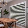 Grey/Silver Zebra blinds in hall