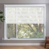 White blackout zebra blinds in window
