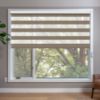 Light Brown Zebra blinds in window