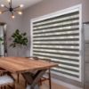 Grey/Silver Zebra blinds in hall