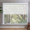 Grey/Silver Zebra blinds in window