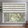 Light Brown Zebra Blinds in window