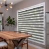 Grey/Silver Zebra blinds in hall