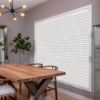 White HoneyComb Shades in hall