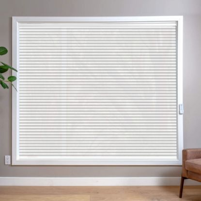 White HoneyComb Shades in room