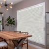 Grey HoneyComb Shades in hall