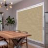 Yellow HoneyComb Shades in hall