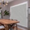 Silver HoneyComb Shades in hall