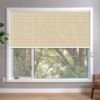 Gold HoneyComb Shades in window 