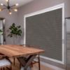 Dark Brown HoneyComb Shades in hall