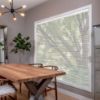 Grey HoneyComb Shades in hall