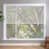 Grey HoneyComb Shades in window