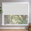 White HoneyComb Shades in window