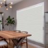 Grey HoneyComb Shades in hall