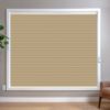 Gold HoneyComb Shades in room