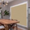 Yellow HoneyComb Shades in hall