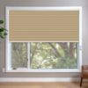 Yellow HoneyComb Shades in window