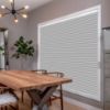 Silver HoneyComb Shades in hall