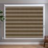 Light Brown Zebra blinds in room