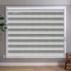 White Zebra blinds in room