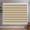 Light Brown Zebra blinds in room